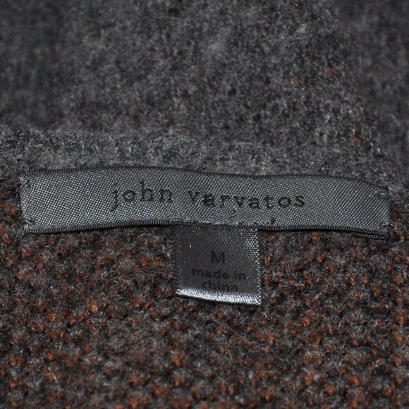 John Varvatos Wool Cashmere Abstract Knit Sweater M - Picture 5 of 6